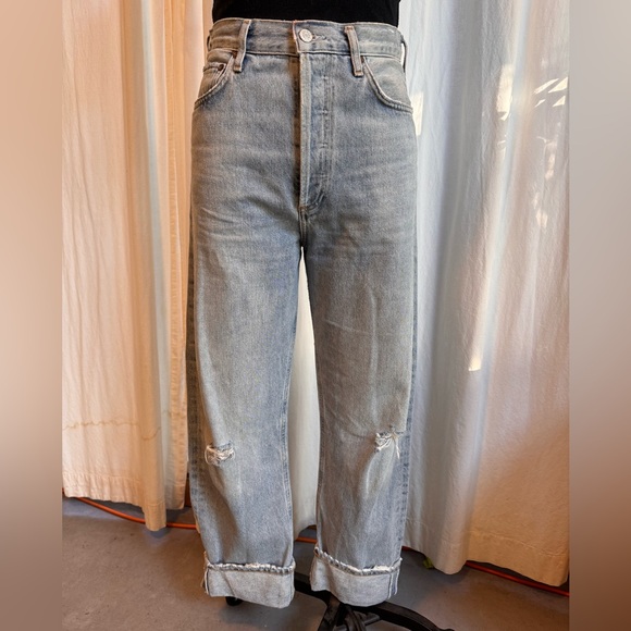 Agolde 90’s cut light wash denim - Picture 10 of 11